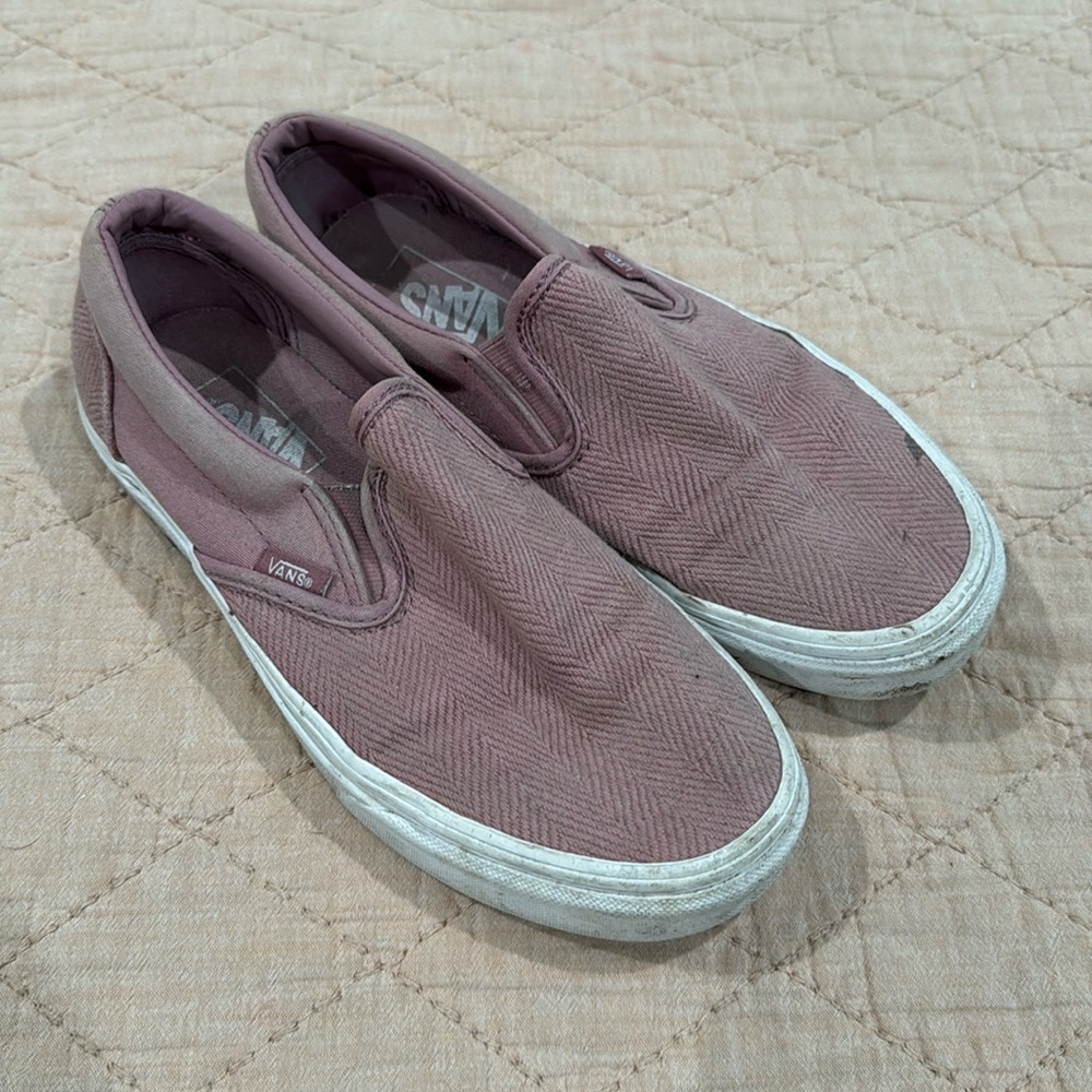 VANS Classic Slip-On Mauve Herringbone